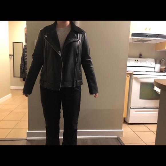 Black faux leather jacket - Picture 6 of 10